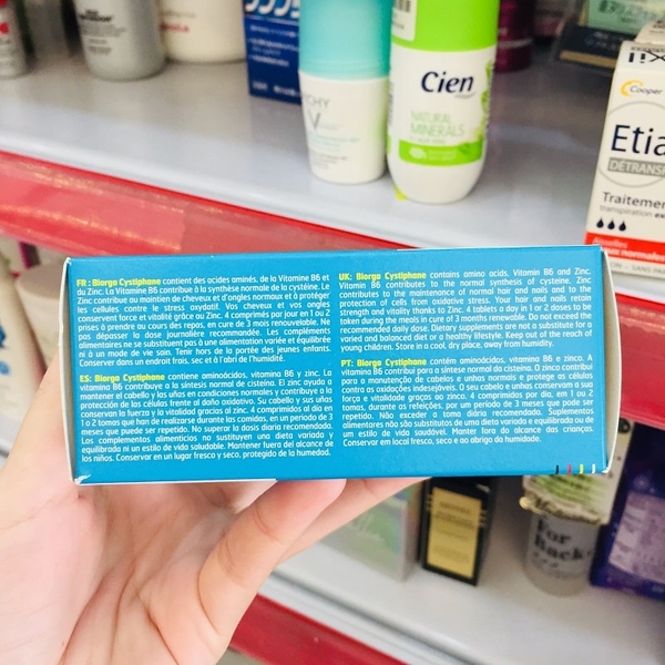 VIÊN UỐNG HỖ TRỢ TÓC MÓNG CYSTIPHANE 120 VIÊN