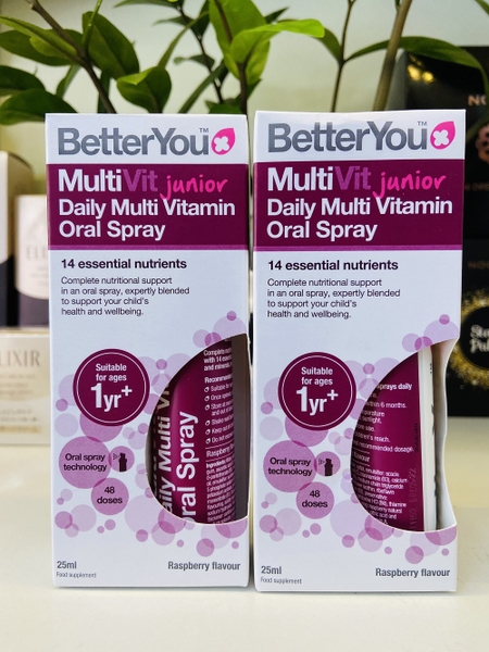 VITAMIN TỔNG HỢP DẠNG XỊT BETTER YOU MULTIVIT JUNIOR 25ml