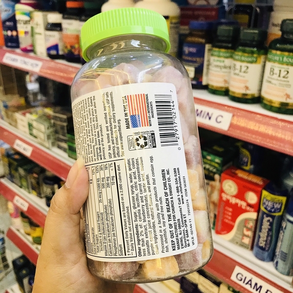 KẸO DẺO VITAFUSION BỔ SUNG CANXI VÀ D3 BONE&TEETH SUPPORT -100 VIÊN