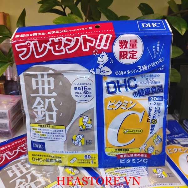 VIÊN UỐNG BỔ SUNG KẼM VÀ VITAMIN C CỦA DHC
