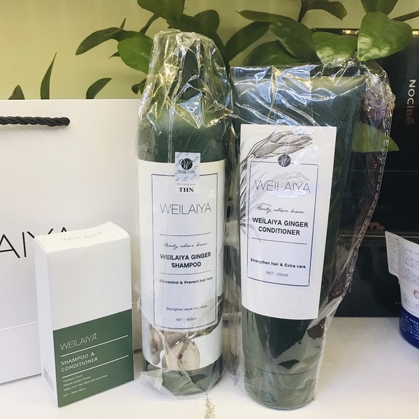 SET GỘI XÃ GỪNG XANH WEILAIYA GINGER PHIÊN BẢN MỚI