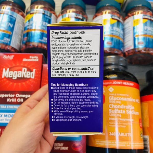 VIÊN UỐNG MEMBER'S MARK GIẢM AXIT DẠ DÀY ESOMEPRAZOLE MAGNESIUM - 42 VIÊN