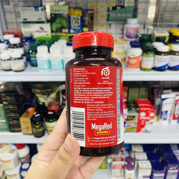 VIÊN UỐNG DẦU NHUYỄN THỂ MEGARED OMEGA-3S FISH & KRILL OIL ADVANCED 4IN1 500MG