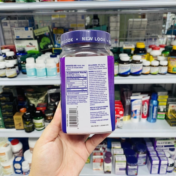 KẸỌ DẺO GIÚP NGỦ NGON NATROL MELATONIN 5 MG SLEEP 180 VIÊN VỊ DÂU