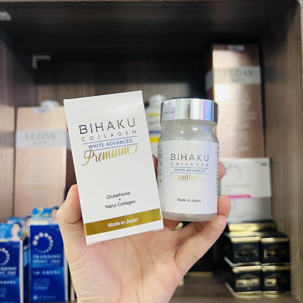 VIÊN UỐNG TRẮNG DA, CHỐNG LÃO HOÁ BIHAKU COLLAGEN PREMIUM - NHẬT BẢN - 30 VIÊN