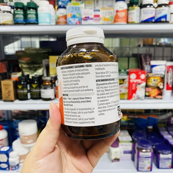 VIÊN UỐNG BỔ KHỚP BLACK MORE GLUCOSAMINE FISH OIL 90 VIÊN