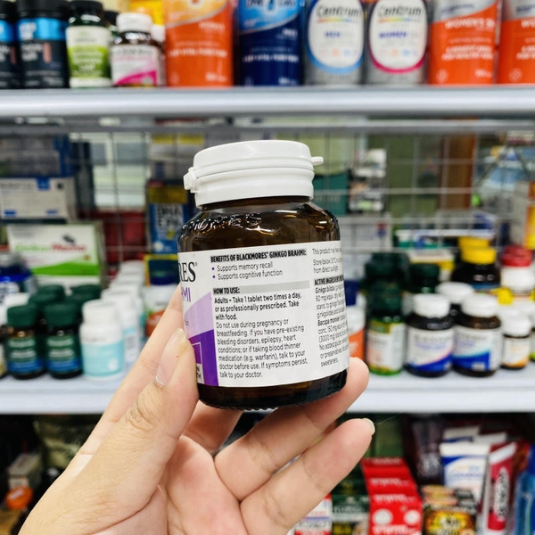 VIÊN UỐNG BỔ NÃO BLACKMORES GINKGO BRAHMI - 40 VIÊN