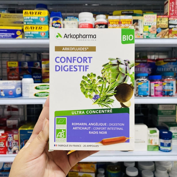 NƯỚC UỐNG DETOX ARKOPHARMA CONFORT DIGESTIF PHÁP THẢI ĐỘC RUỘT - 20 ỐNG