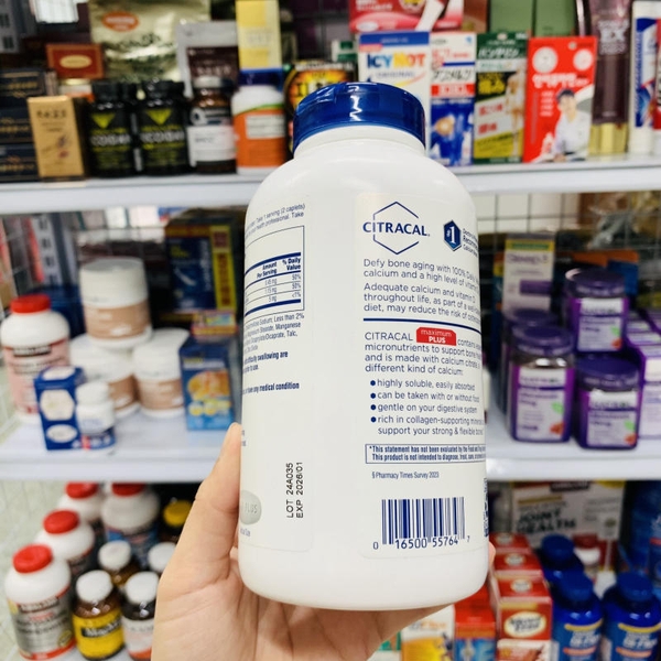 VIÊN UỐNG BỔ SUNG CANXI CITRACAL CALCIUM D3 MAXIMUM PLUS - 280 VIÊN