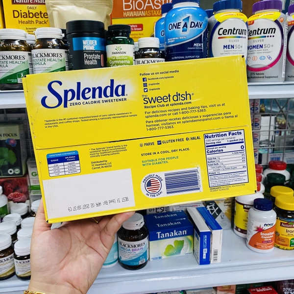 ĐƯỜNG SPLENDA ZERO CALORIE SWEETENER - 1000 GÓI