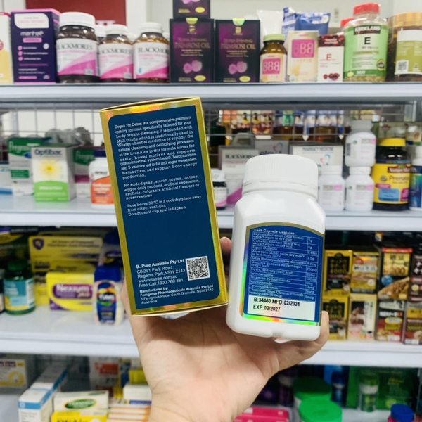 VIÊN UỐNG HỖ TRỢ THẢI ĐỘC MỠ NỘI TẠNG VITATREE ORGAN FAT DETOX - 60 VIÊN