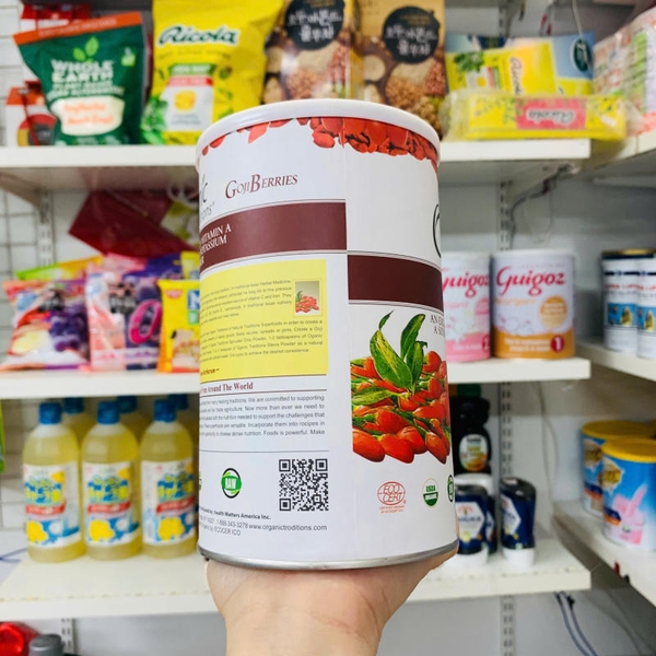HẠT KỶ TỬ ORGANIC TRADITIONS GOJI BERRIES- 454G 12/2027
