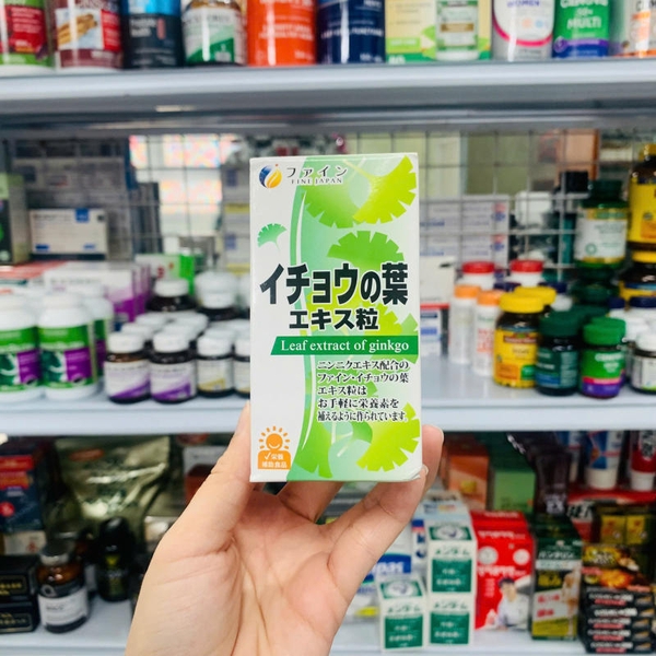VIÊN UỐNG BỔ NÃO LEAF EXTRACT OF GINKGO FINE GINKGO PLUS NHẬT BẢN 400 VIÊN