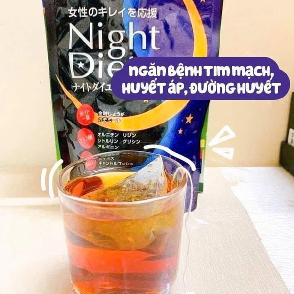 TRÀ GIẢM CÂN ORIHIRO NIGHT DIET TEA NHẬT BẢN 20 GÓI