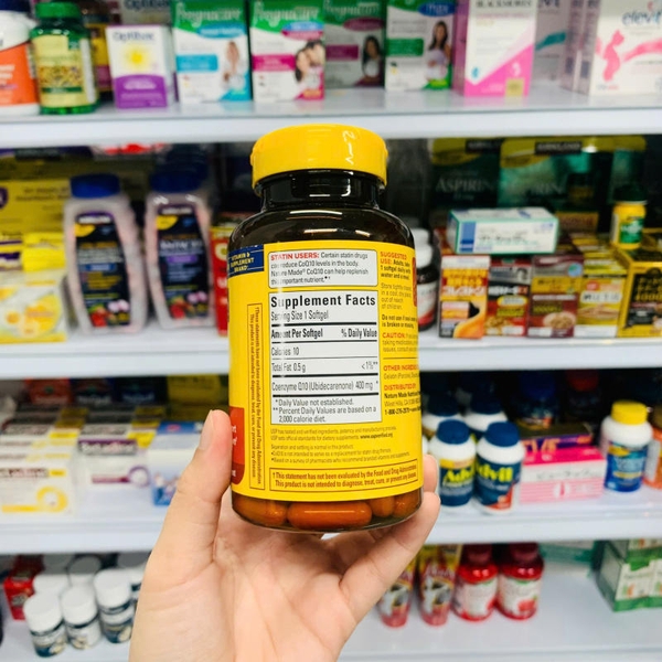 VIÊN UỐNG BỔ SUNG COQ10 400 MG NATURE MADE 90 VIÊN