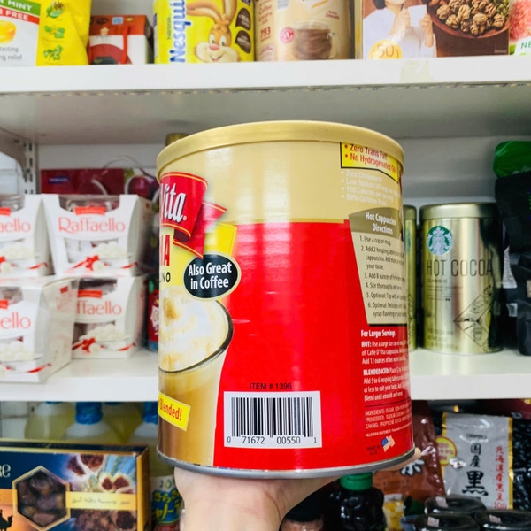 BỘT CÀ PHÊ HÒA TAN CAFFE D'VITA MOCHA CAPPUCCINO - 1,8KG