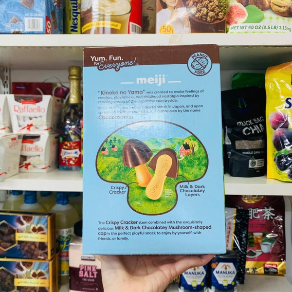 BÁNH NẤM SOCOLA SỮA MEJI CHOCOROOMS - 510G