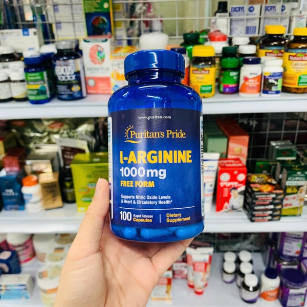 VIÊN UỐNG THẢI ĐỘC GAN L-ARGININE 1000MG PURITAN'S PRIDE - 100 VIÊN