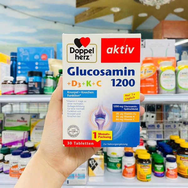 VIÊN UỐNG BỔ SỤN KHỚP DOPPEL HERZ AKTIV GLUCOSAMIN 1200 D3 K C 30 VIÊN