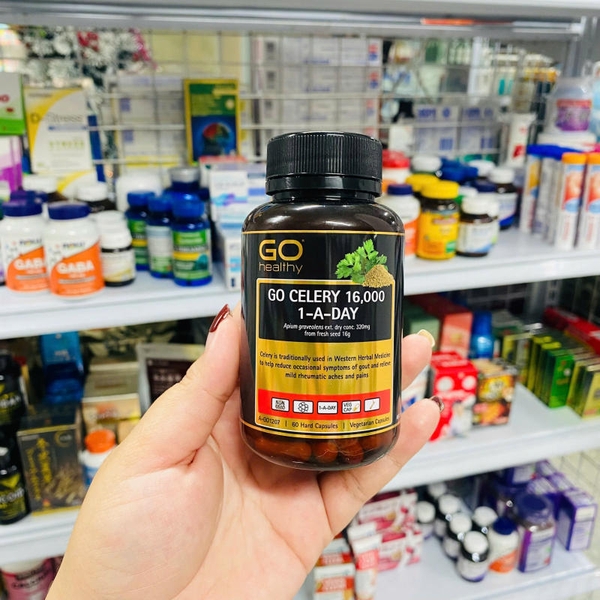 VIÊN UỐNG GO CELERY 16,000 HỖ TRỢ GIẢM URIC ACID, GIẢM TRIỆU CHỨNG SƯNG, ĐAU DO GOUT (60 VIÊN)
