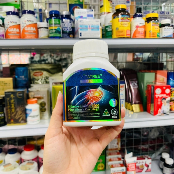 VIÊN UỐNG BỔ KHỚP VITATREE GLUCOSAMINE 1500 PLUS SHARK CARTILAGE- 100 VIÊN
