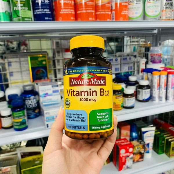 VIÊN UỐNG NATURE MADE VITAMIN B12 1000 MCG HỘP 400 VIÊN