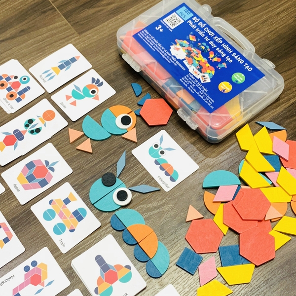 đồ chơi xếp hình tangram 180 chi tiết