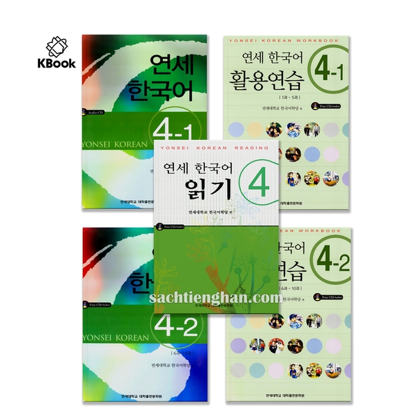 Combo giáo trình tiếng Hàn Yonsei - 연세 한국어 4