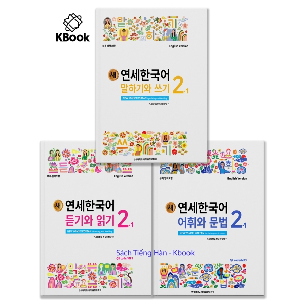 [Bản Màu] Combo Giáo Trình Tiếng Hàn New Yonsei Korean 2-1 - 새 연세한국어 2-1