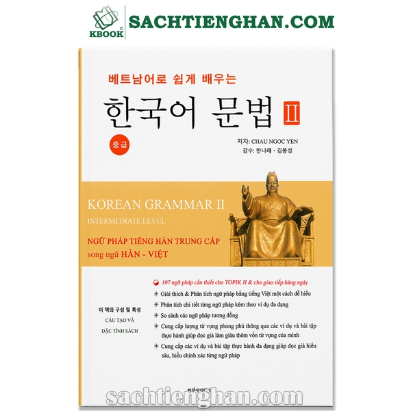 [Bản Màu] Ngữ pháp tiếng hàn Topik Trung Cấp song ngữ Hàn Việt - Châu Ngọc Yến