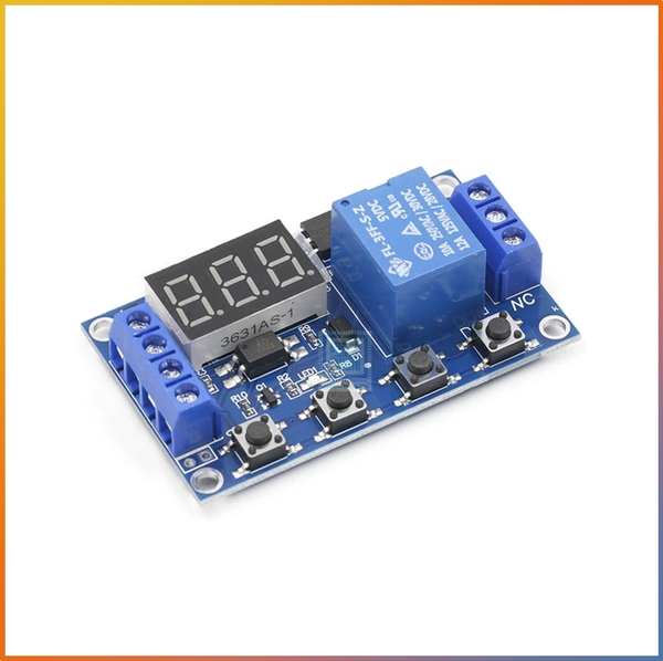 Module Relay tạo trễ đóng ngắt theo chu kì hiển thị LED Linh kiện Cầu Giấy