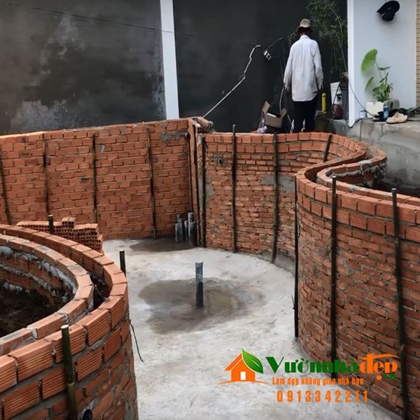 Cách thi công hồ cá Koi