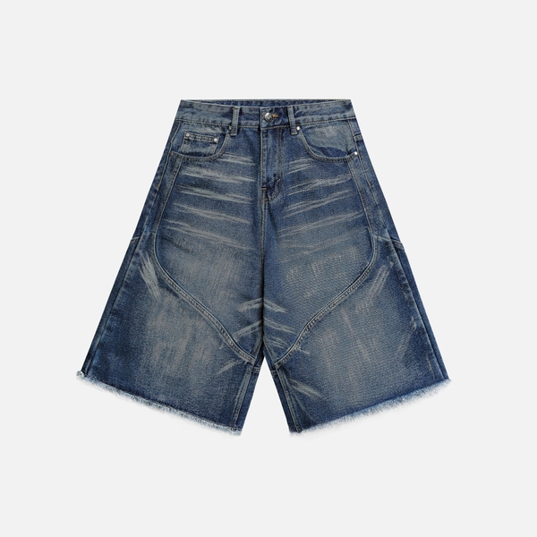 REBEL EDGE JORTS - WASHED BLUE