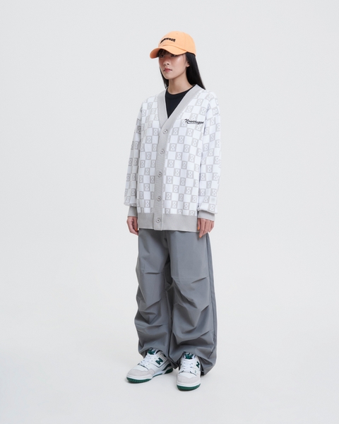 Glen Check x Knit Cardigan