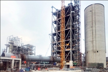 Hoàn thành lắp đặt lò nung tại Nhà máy xi măng Tân Thắng