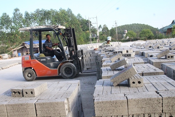 Yên Bái: Đẩy mạnh sản xuất gạch không nung để bảo vệ môi trường