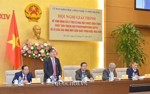 Giải trình về xử lý, tiêu thụ tro, xỉ, thạch cao của các nhà máy nhiệt điện, sản xuất phân bón