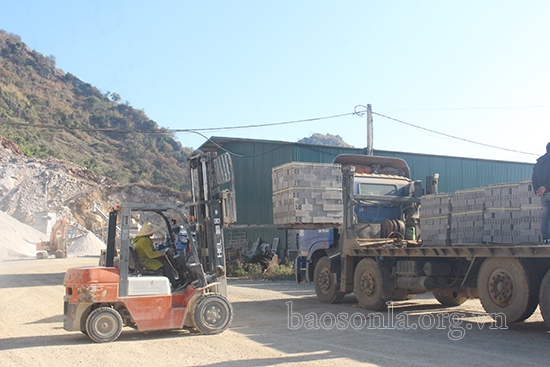 Đẩy mạnh sản xuất và sử dụng vật liệu xây dựng không nung - tại Sơn La