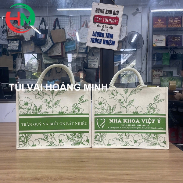 Túi vải quà tặng cho nha khoa giúp tăng nhận diện thương hiệu