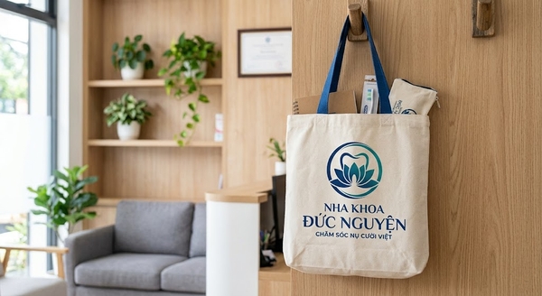 Túi vải canvas quà tặng nha khoa