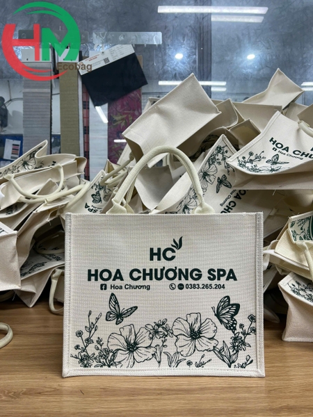 tui-vai-linen-in-logo-hoa-chuong-spa