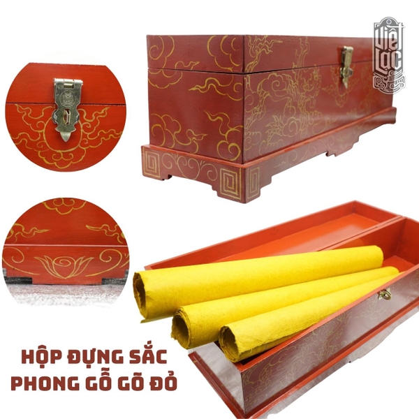 Hộp đựng Sắc Phong gỗ gõ đỏ VIỆT LẠC