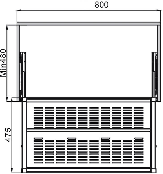 Kệ Để Giày Bằng Kim Loại 800mm Hafele - 807.95.163