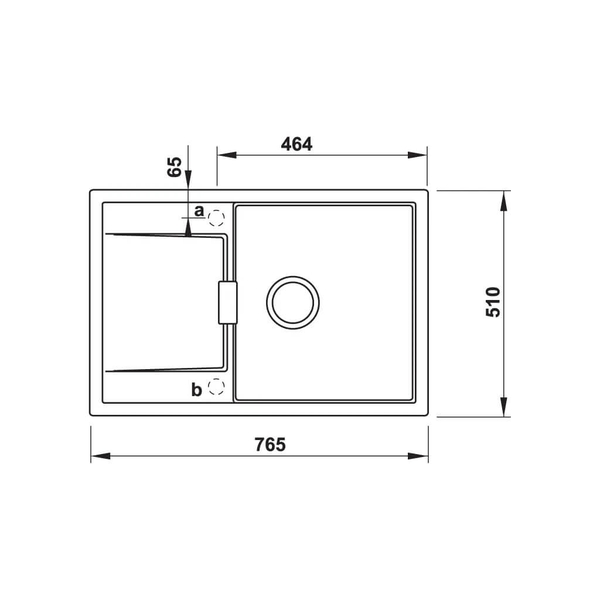 570.30.536 - Chậu Đá Hafele HS20-GKD1S60 Hafele