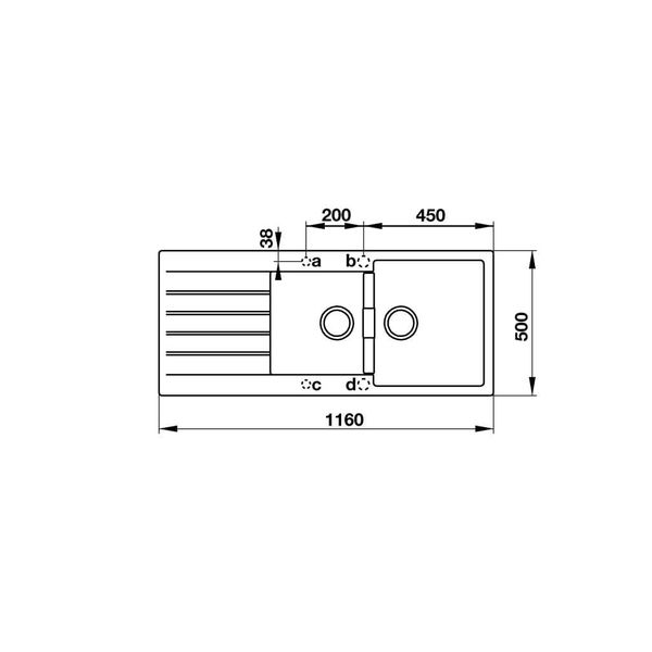 570.35.570 - Chậu Rửa Đá HS19-GED2S80 Hafele