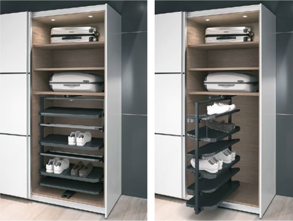 Kệ Để Giày 6 Tầng Cao 1000mm Hafele - 806.22.400