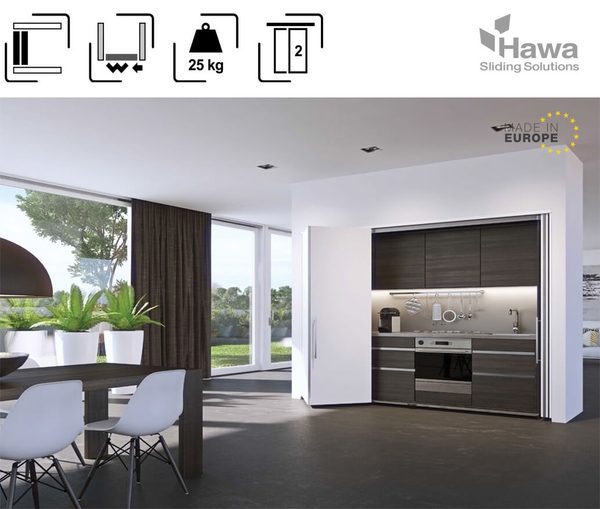 Bộ Phụ Kiện Cửa Concepta Folding 25 Trái Hafele - 408.31.002