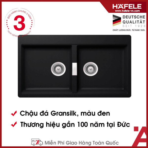 570.33.190 - Chậu Rửa Đá HS20-GKN2S90 Hafele