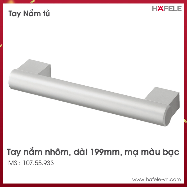 Tay Nắm Nhôm 199mm Hafele - 107.55.933
