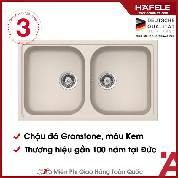 570.35.480 - Chậu Rửa Đá HS19-GEN2R90 Hafele